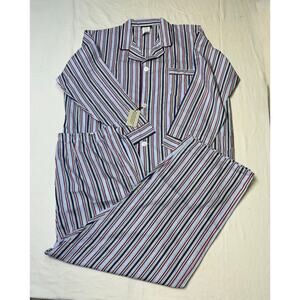 PURITAN 2 Piece Men's XXL  Pajamas Sleepwear Set Blue-Red plaid NWT